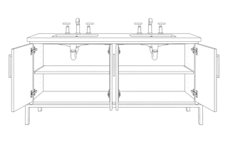 Double Adjustable Shelf