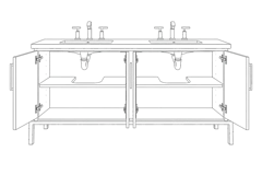 Double Adjustable Shelf