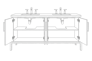 Double Adjustable Shelf