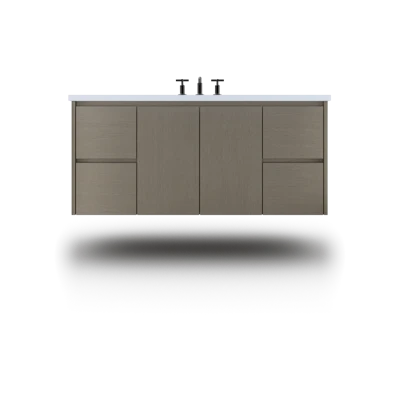 Gilded Single Extra Wide Bath Floating Vanity - Undermount Sink