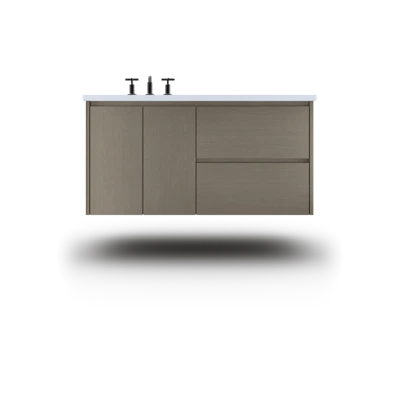Gilded Single Left/Right Bath Floating Vanity - Undermount Sink