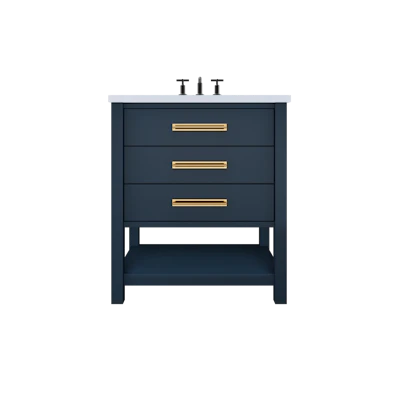 Kiawah Three-Drawer Single Bath Vanity