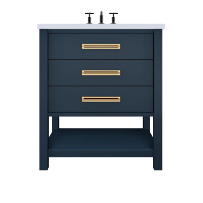 Kiawah Three-Drawer Single Bath Vanity