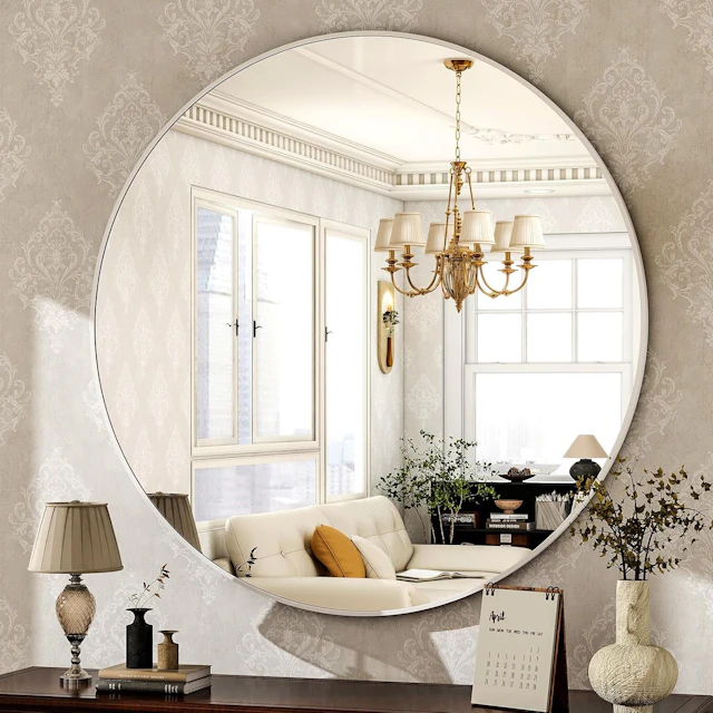 Bathroom Round Mirror - angle 2 - other