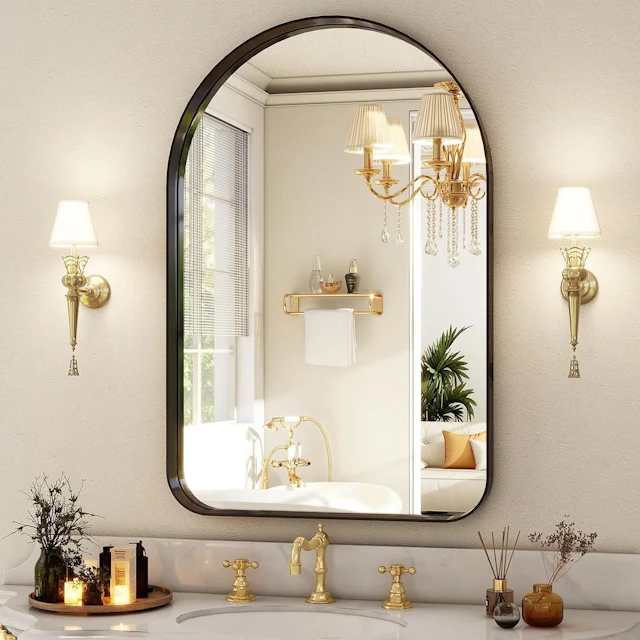 Modern Wall Mirror with Round Corners - angle 1 - other