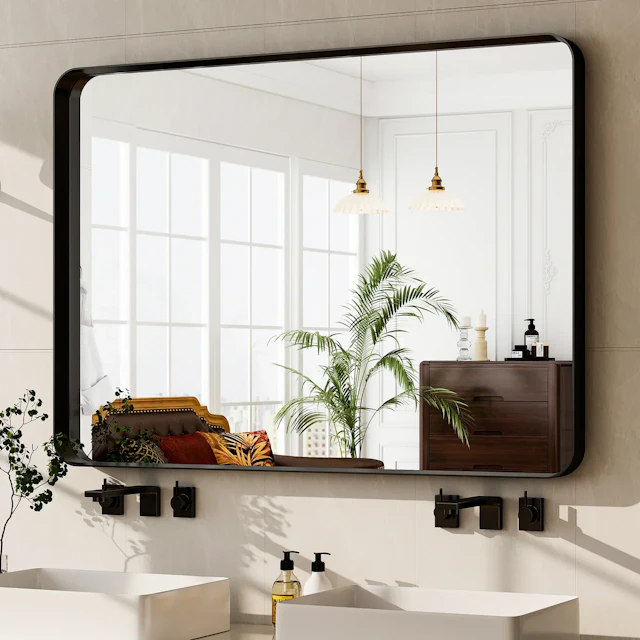 Deep Framed Wall Mirror - angle 2 - other