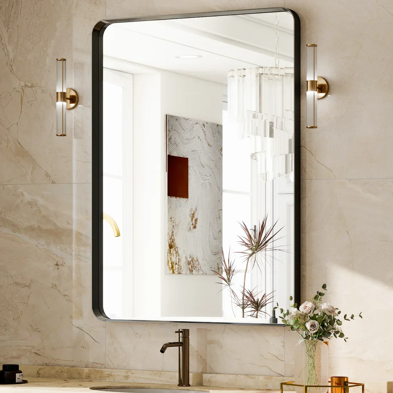 Deep Framed Wall Mirror