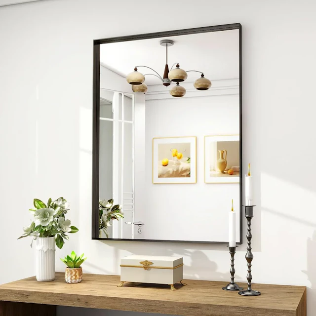 Wall Mounted Metal Frame Mirror - angle 2 - other