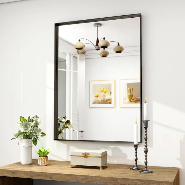 Wall Mounted Metal Frame Mirror - angle 2 - other