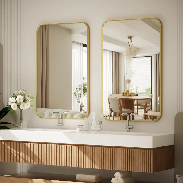 Wall Mirror with Rounded Corners - angle 7 - other
