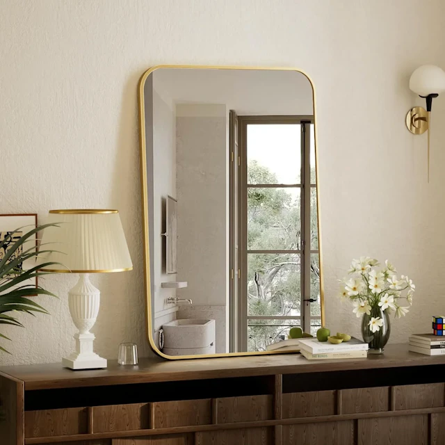 Wall Mirror with Rounded Corners - angle 9 - other