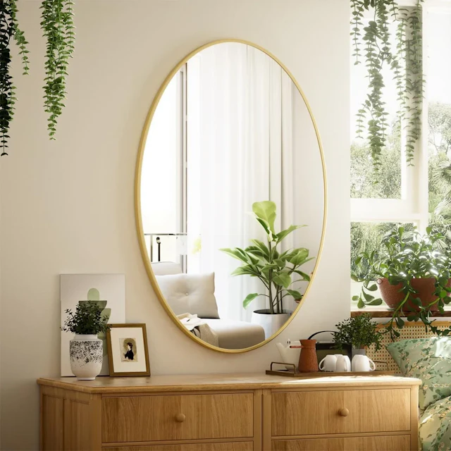 Oval Wall Mirror - angle 2 - other