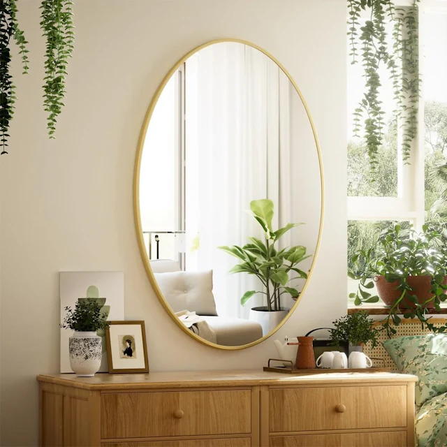 Oval Wall Mirror - angle 2 - other
