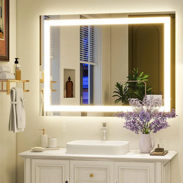 Tempered Glass LED Bathroom Mirror - angle 2 - other