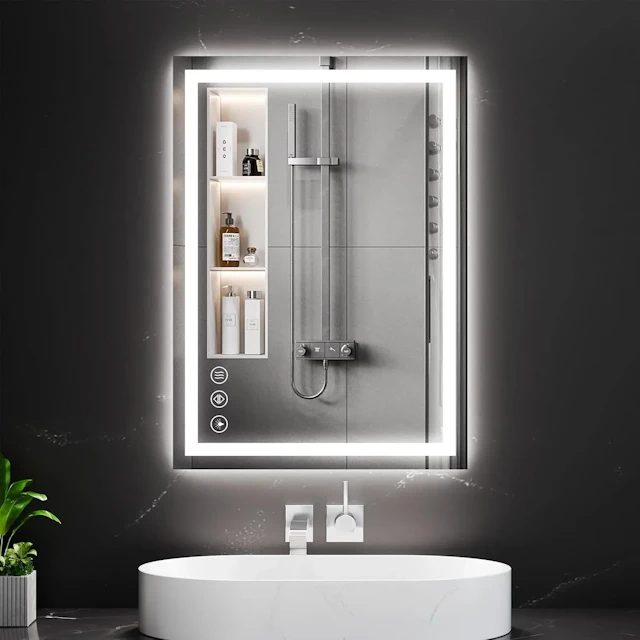 Tempered Glass LED Bathroom Mirror - angle 15 - other