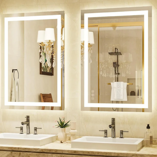 Tempered Glass LED Bathroom Mirror - angle 5 - other