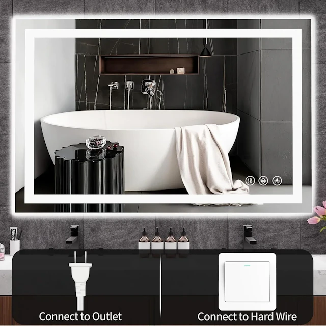 Tempered Glass LED Bathroom Mirror - angle 8 - other