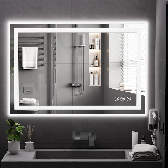 Tempered Glass LED Bathroom Mirror - angle 9 - other
