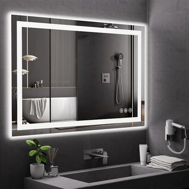 Tempered Glass LED Bathroom Mirror - angle 13 - other