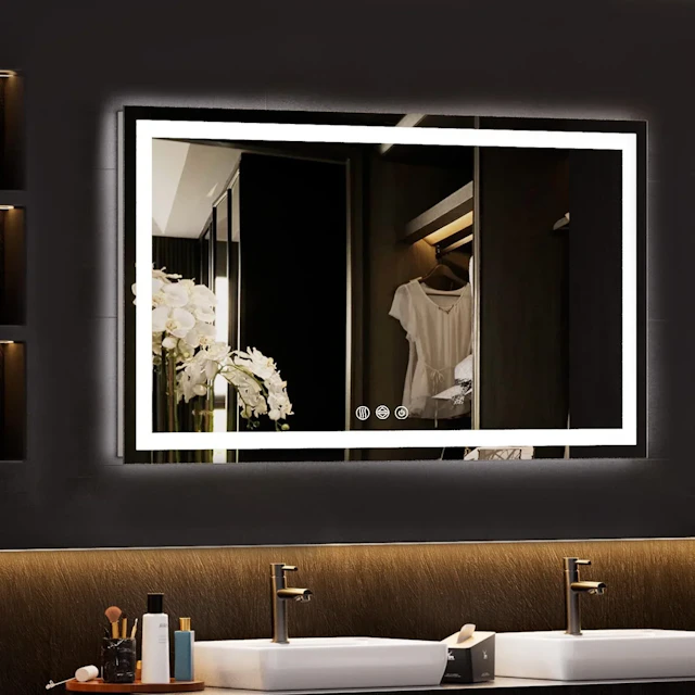 Tempered Glass LED Bathroom Mirror - angle 14 - other
