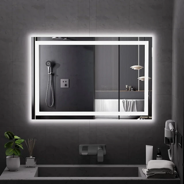 Tempered Glass LED Bathroom Mirror - angle 1 - other