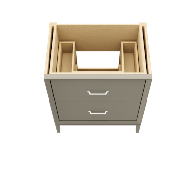 Alexandra Two-Drawer Single Bath Vanity - image 3 - base