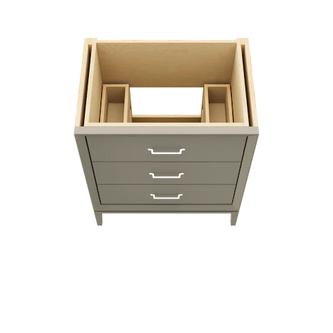 Alexandra Three-Drawer Single Bath Vanity - image 3 - base