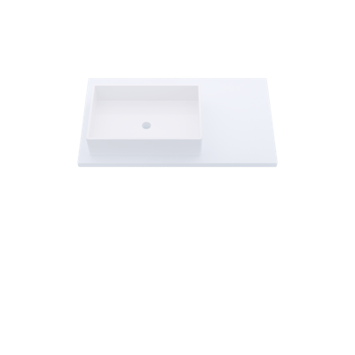 Silestone® Quartz Vanity Top - Single Vigo Offset Sink - image 3 - countertop