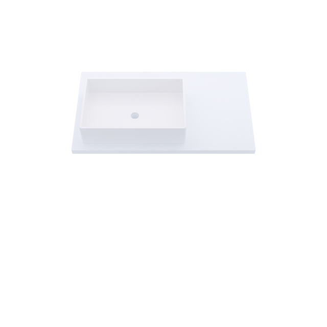 Silestone® Quartz Vanity Top - Single Vigo Offset Sink - image 3 - countertop