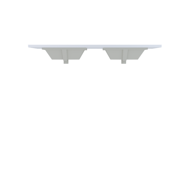 Silestone® Quartz Vanity Top - Double Rectangle Centered Sink - image 1 - countertop