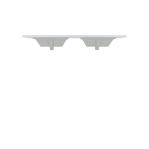 Silestone® Quartz Vanity Top - Double Rectangle Centered Sink - image 1 - countertop
