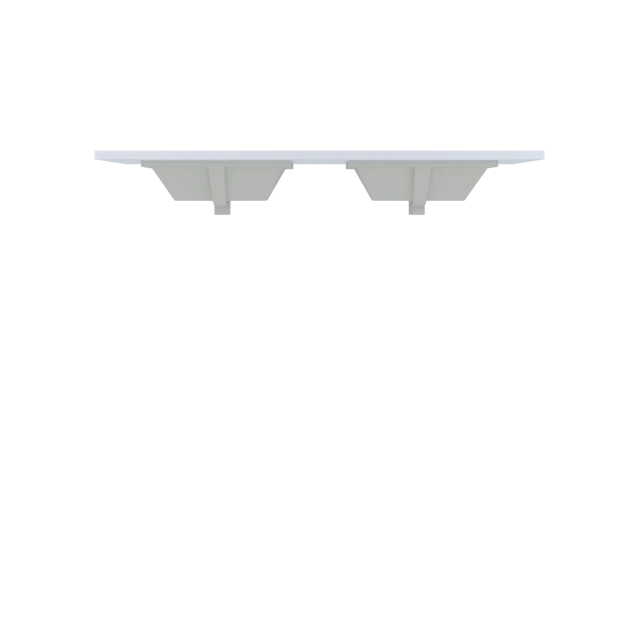 Silestone® Quartz Vanity Top - Double Rectangle Centered Sink - image 1 - countertop