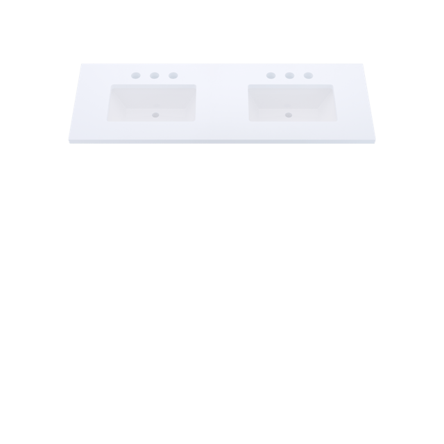 Silestone® Quartz Vanity Top - Double Rectangle Centered Sink - image 3 - countertop