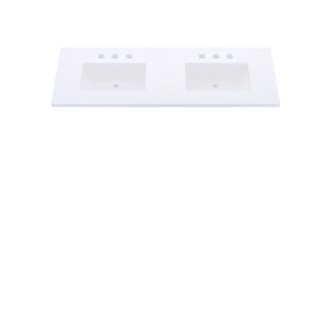 Silestone® Quartz Vanity Top - Double Rectangle Centered Sink - image 3 - countertop