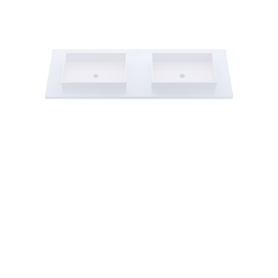 Silestone® Quartz Vanity Top - Double Vigo Centered Sink - image 3 - countertop