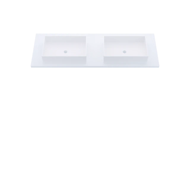 Silestone® Quartz Vanity Top - Double Vigo Centered Sink - image 3 - countertop