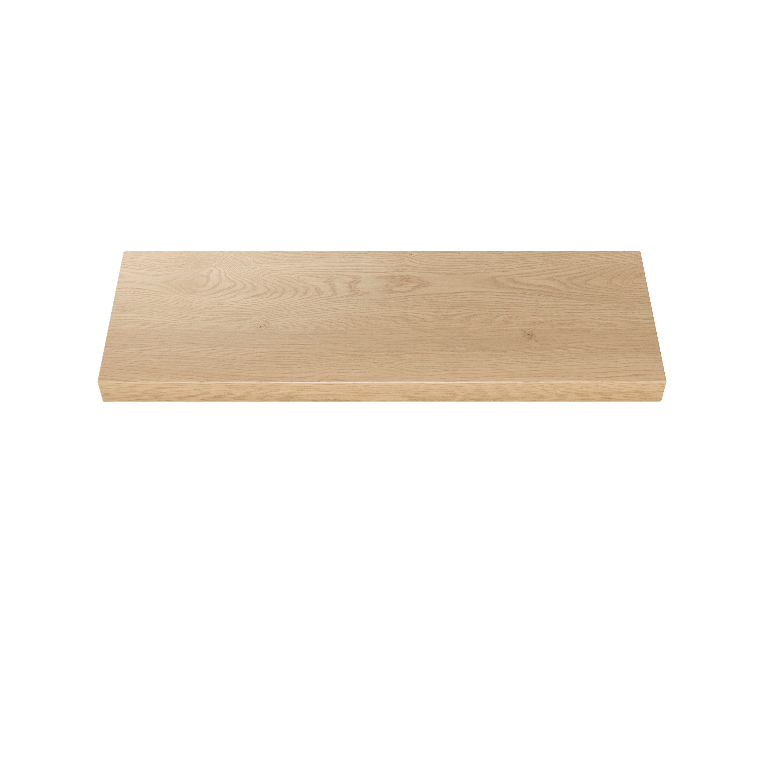 Plain Sliced Oak Floating Shelf