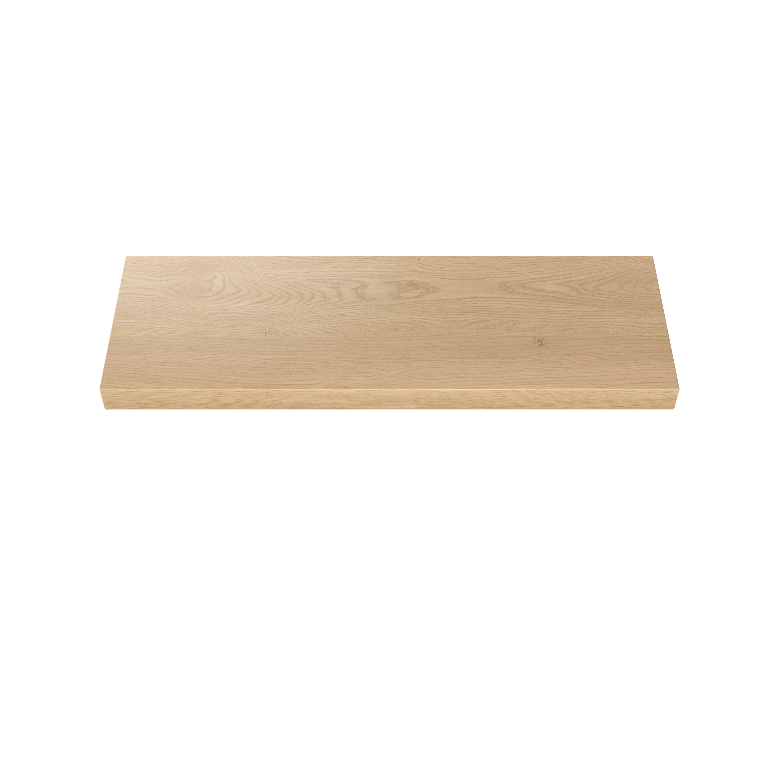 Plain Sliced Oak Floating Shelf