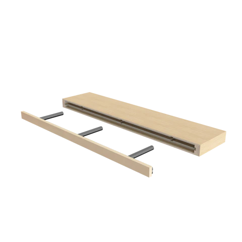 Plain Sliced Oak Floating Shelf - image 3 - other