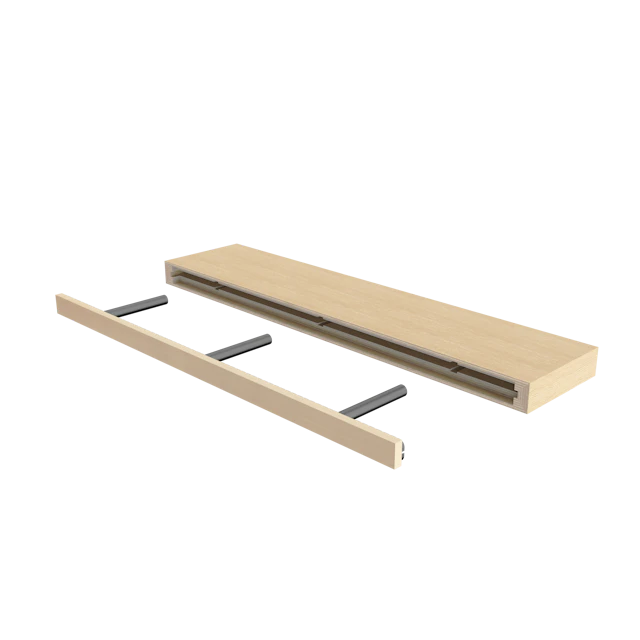 Plain Sliced Oak Floating Shelf - image 3 - other