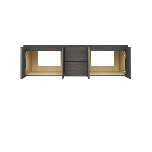 Gilded Double Bath Floating Vanity - Vessel Sink - image 5 - base