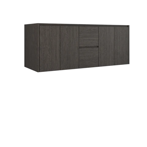 Gilded Double Bath Floating Vanity - image 2 - base