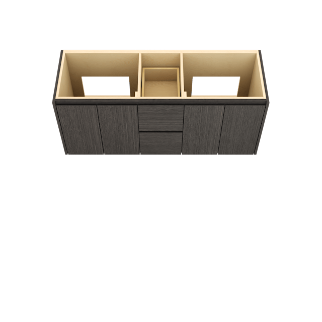 Gilded Double Bath Floating Vanity - image 3 - base