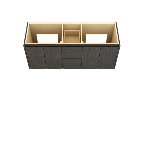 Gilded Double Bath Floating Vanity - image 3 - base