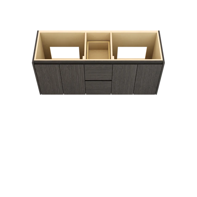 Gilded Double Bath Floating Vanity - image 3 - base