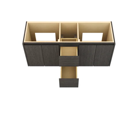 Gilded Double Bath Floating Vanity - image 4 - base