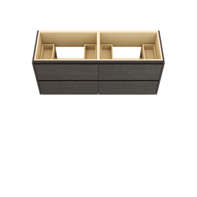 Gilded Double Drawer Bath Floating Vanity - image 3 - base