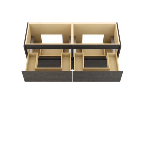 Gilded Double Drawer Bath Floating Vanity - image 4 - base