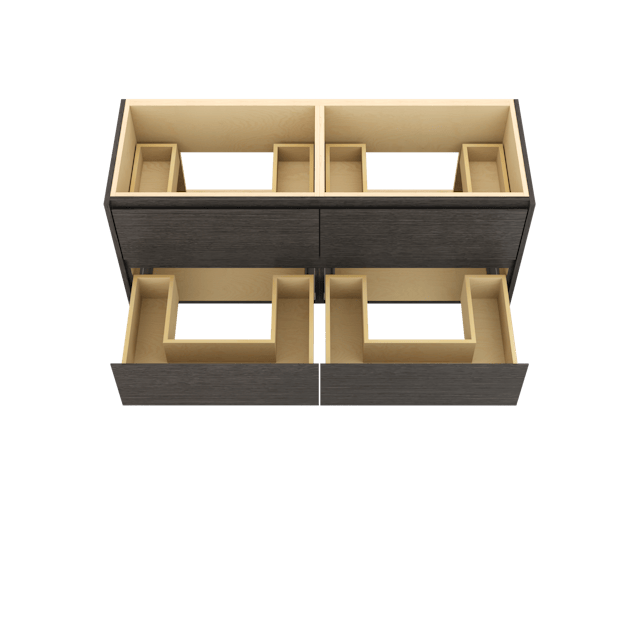 Gilded Double Drawer Bath Floating Vanity - image 5 - base