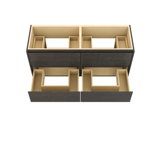 Gilded Double Drawer Bath Floating Vanity - image 5 - base